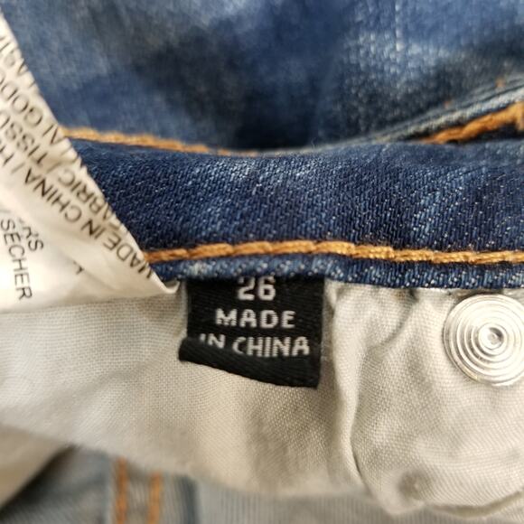 Eloquii Women's Sequin Embellished High Rise Skinny Jeans Size 26 - Picture 9 of 11